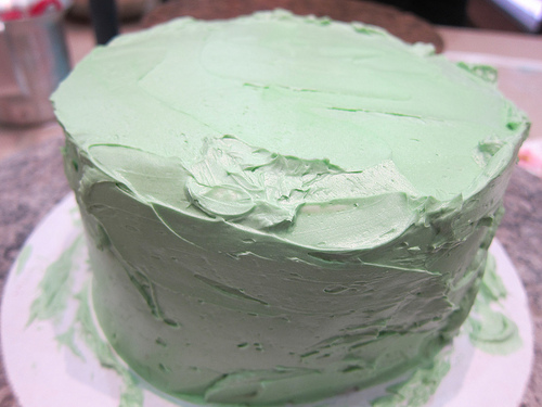 ready to be scraped to perfect cake