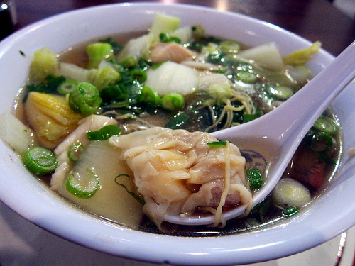 house special wonton noodles soup at Uncle John's Cafe
