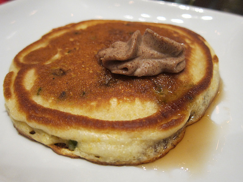 jalepeno pancakes with cinnamon butter