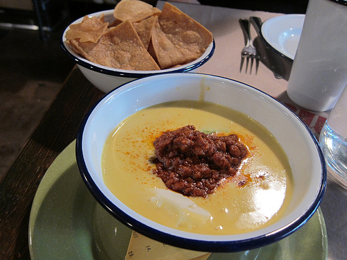 queso with chorizo