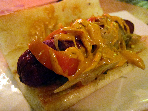 Happy Hour at UMAMIcatessen- street dog