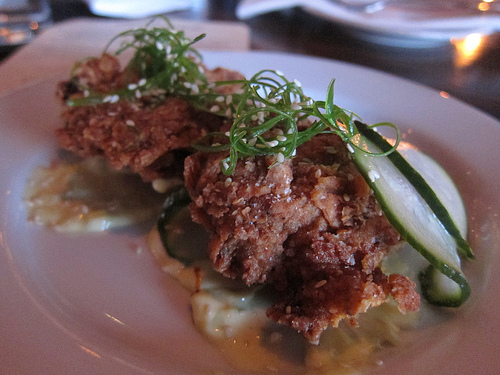 happy hour bite: fried chicken