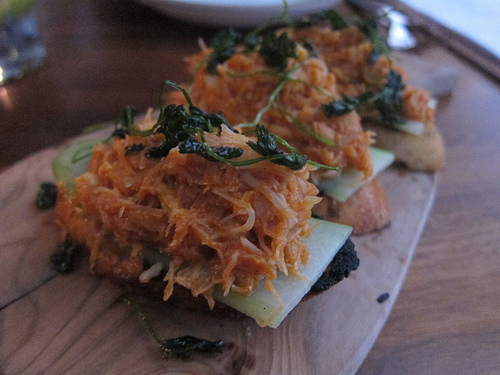 chile crab toast