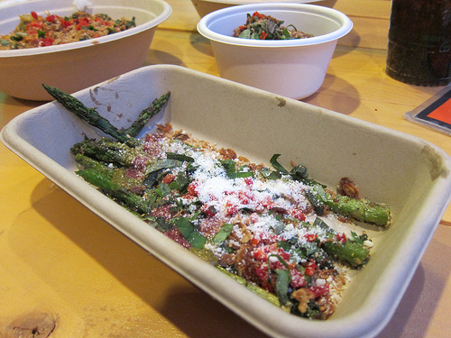 grilled seasonal veggies- asparagus