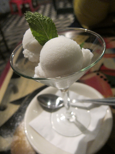 coconut sorbet