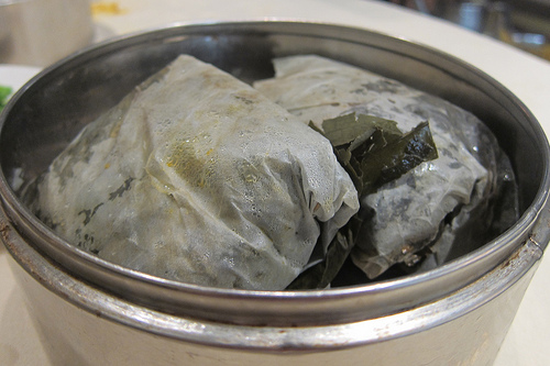 lotus wrapped rice