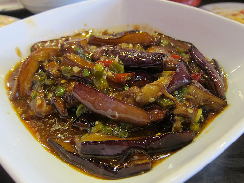 eggplant with spicy garlic sauce