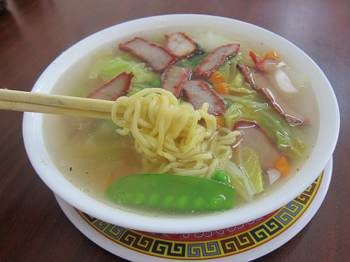 pork noodles soup