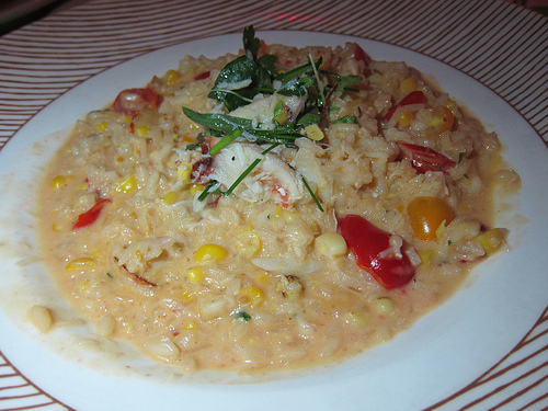 Dungeness crab risotto