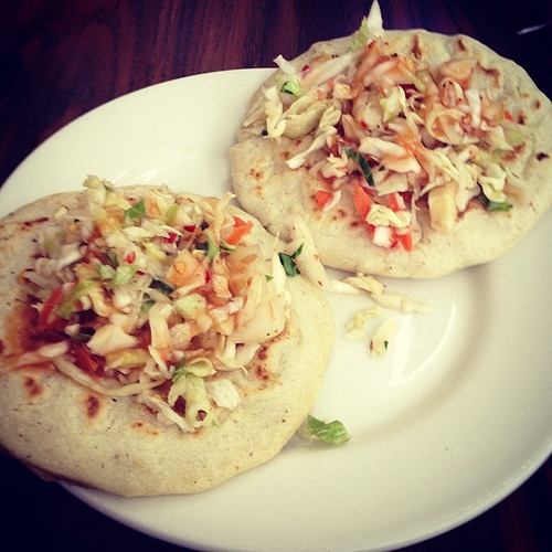 chicarron & lorocco pupusas