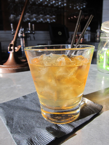 Blanton's on the rocks