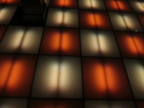 Honeycut's light up dance floor