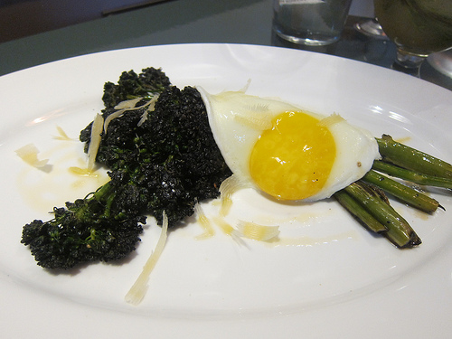 broccolini with egg