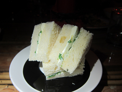 James Beard's favorite onion and butter sandwich