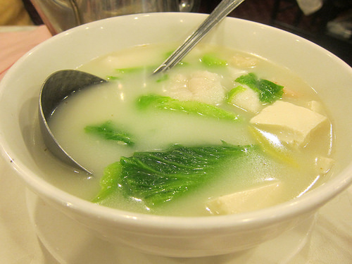 seafood and tofu soup