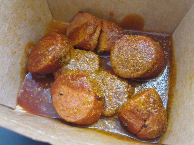Sausage at Berlin Currywurst