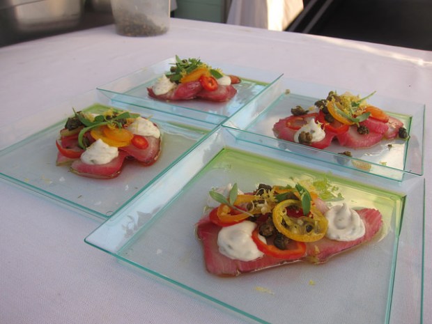 Palihouse Courtyard Brasserie - hamachi carpaccio