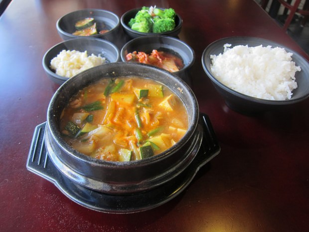 Seafood and Beef Doenjang Tang