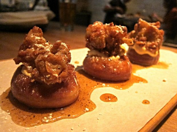 chicken and doughnuts