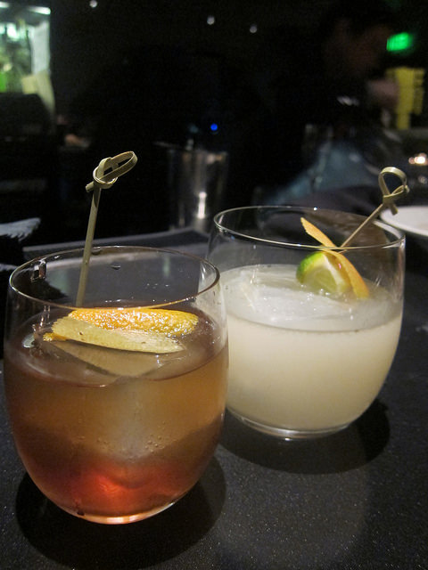 Apple-Walnut Old Fashioned, Ginger-Grapefruit Fix