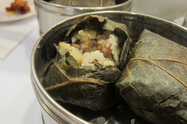 lotus wrapped sticky rice