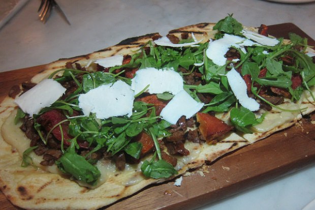 lamb merguez flatbread
