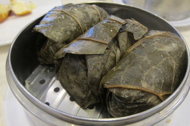 lotus wrapped sticky rice