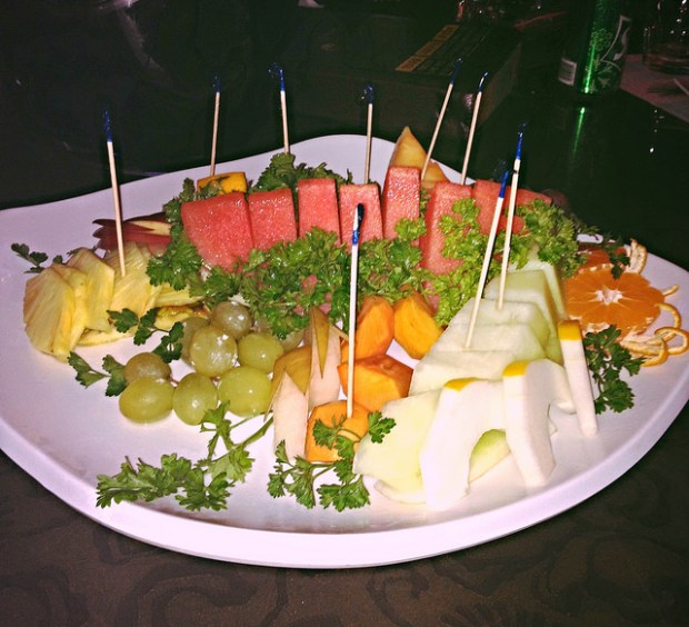 fruit plate at Recital