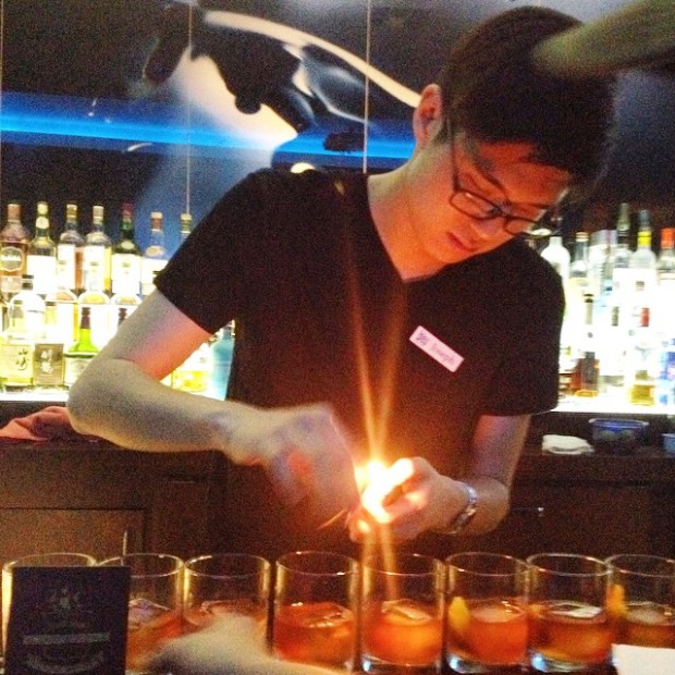 Redbreast Irish Whiskey Old Fashioneds at Cafe Bleu