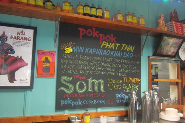 specials menu at Pok Pok Phat Thai