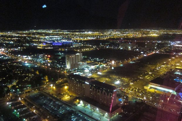 the lights of Las Vegas