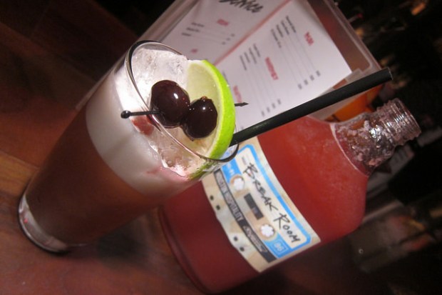 Cherry Chapstick and Sesame Strawberry Daiquiri (wine cooler)