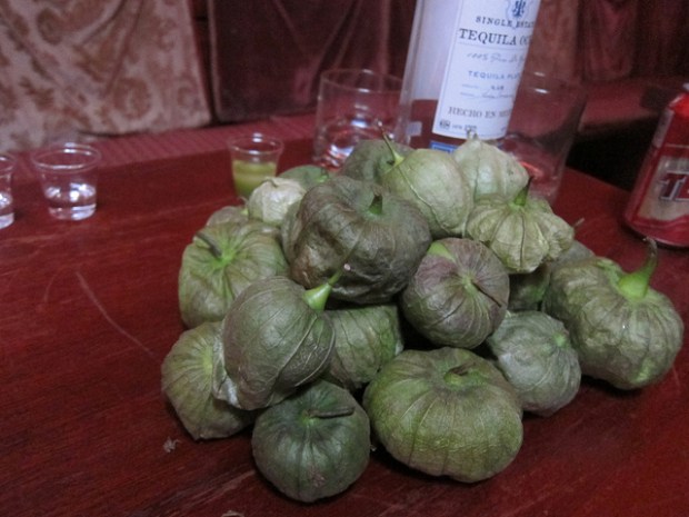 tomatillos for sangrita
