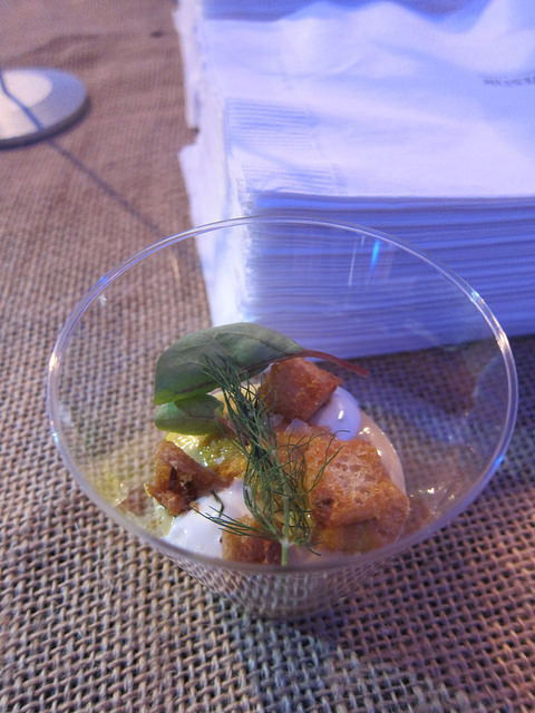 corn panna cotta, vadouvan, uni, rye from Chef Vartan Abgaryan