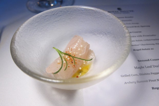 amuse bouche - hamachi