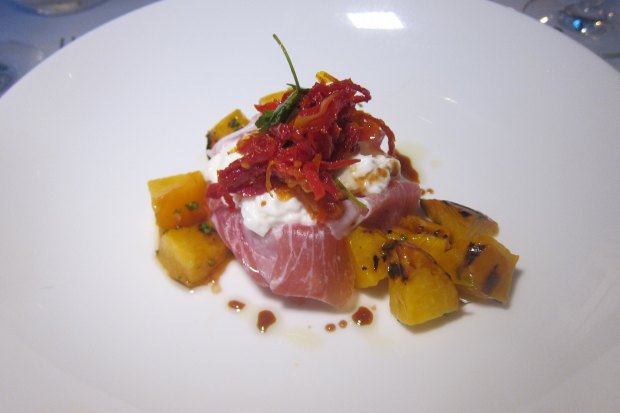 creamy burrata and proscuitto