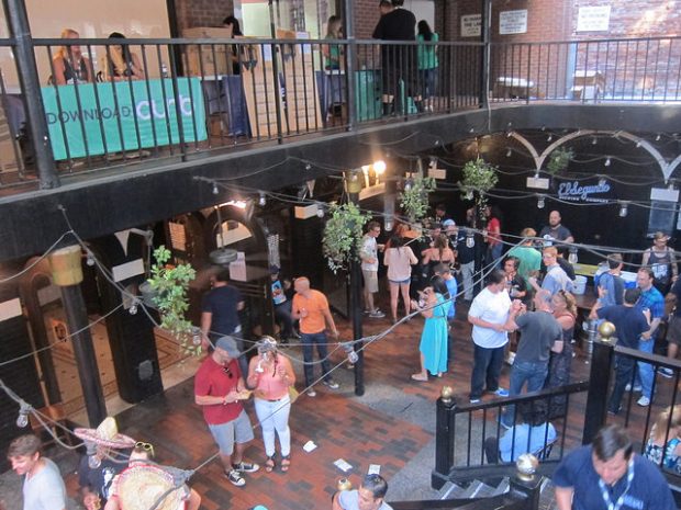 The crowd at Casey's