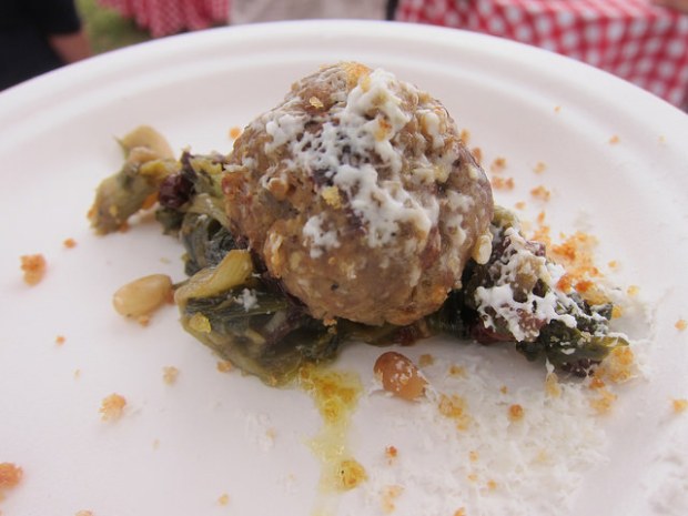 goat meatball from Chef Steve Samson, Sotto