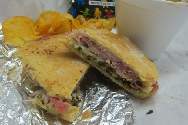 pressed muffaletta
