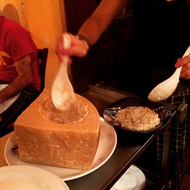 risotto from a block of cheese