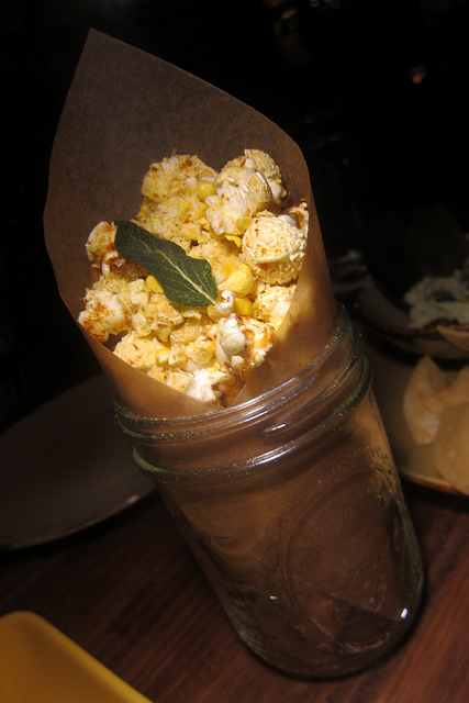 popcorn with crustacean salt