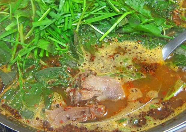 close up on the tender meat