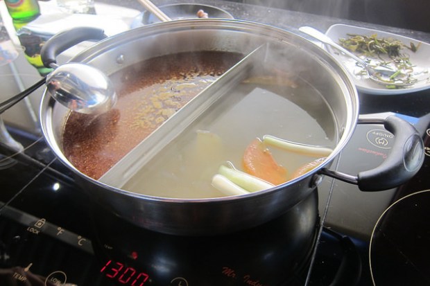 half and half hot pot