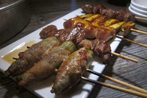 various yakitori