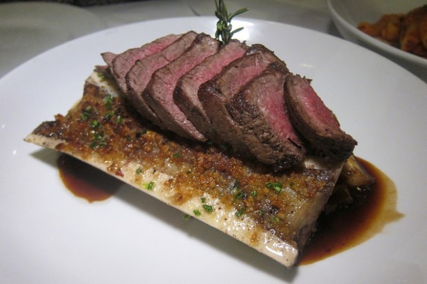 steak and bone marrow