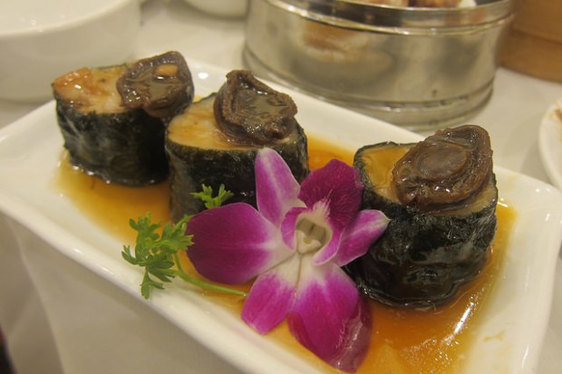 dumplings with baby abalone