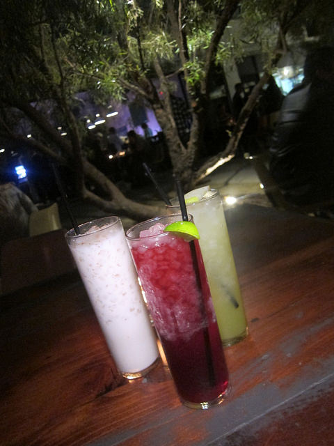 trio of drinks
