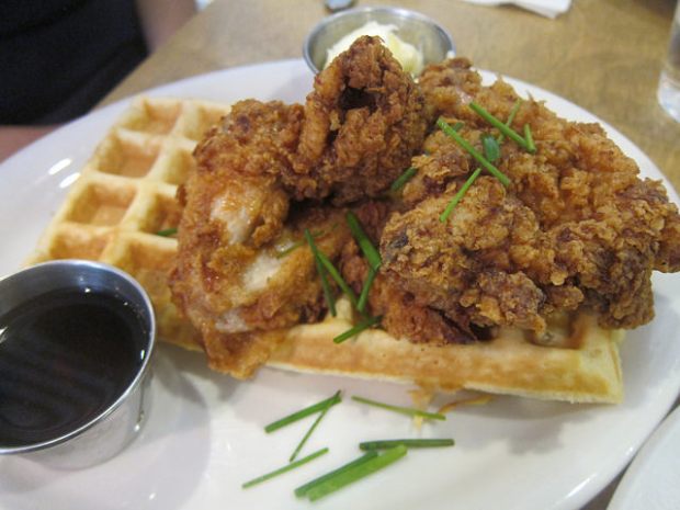 chicken and waffles