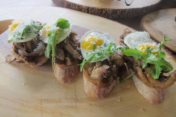 wild mushroom bruschetta