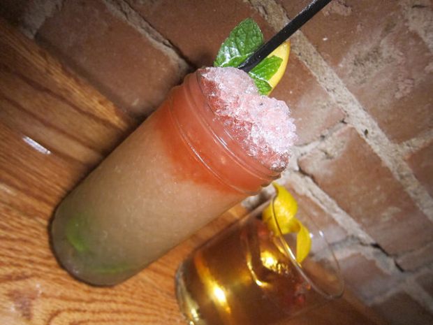 drinks at Black Swan Saloon